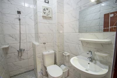Bathroom with Textured Tiles